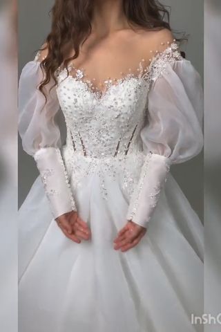 Пышные свадебные платья