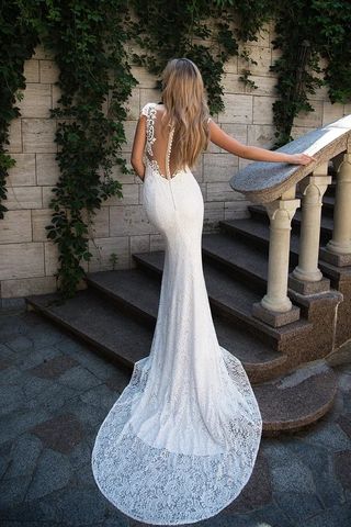 свадебное платье русалка