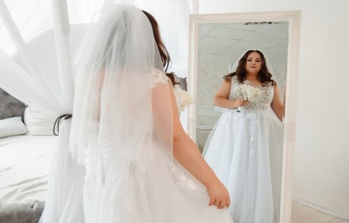 Как выбрать свадебное платье для полных