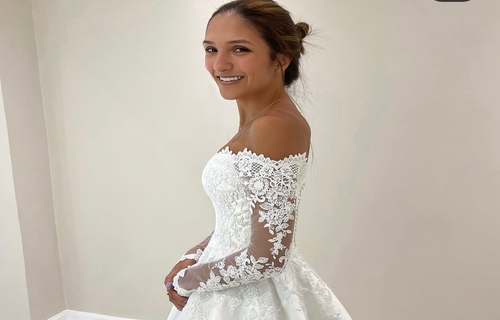 Как разгладить складки на свадебном платье