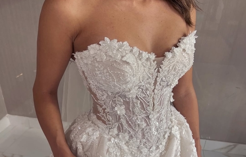 Свадебные платья с глиттером